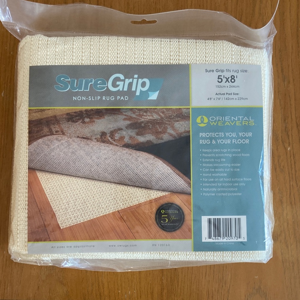 SureGrip Non-Slip Rug Pad 5'x8'